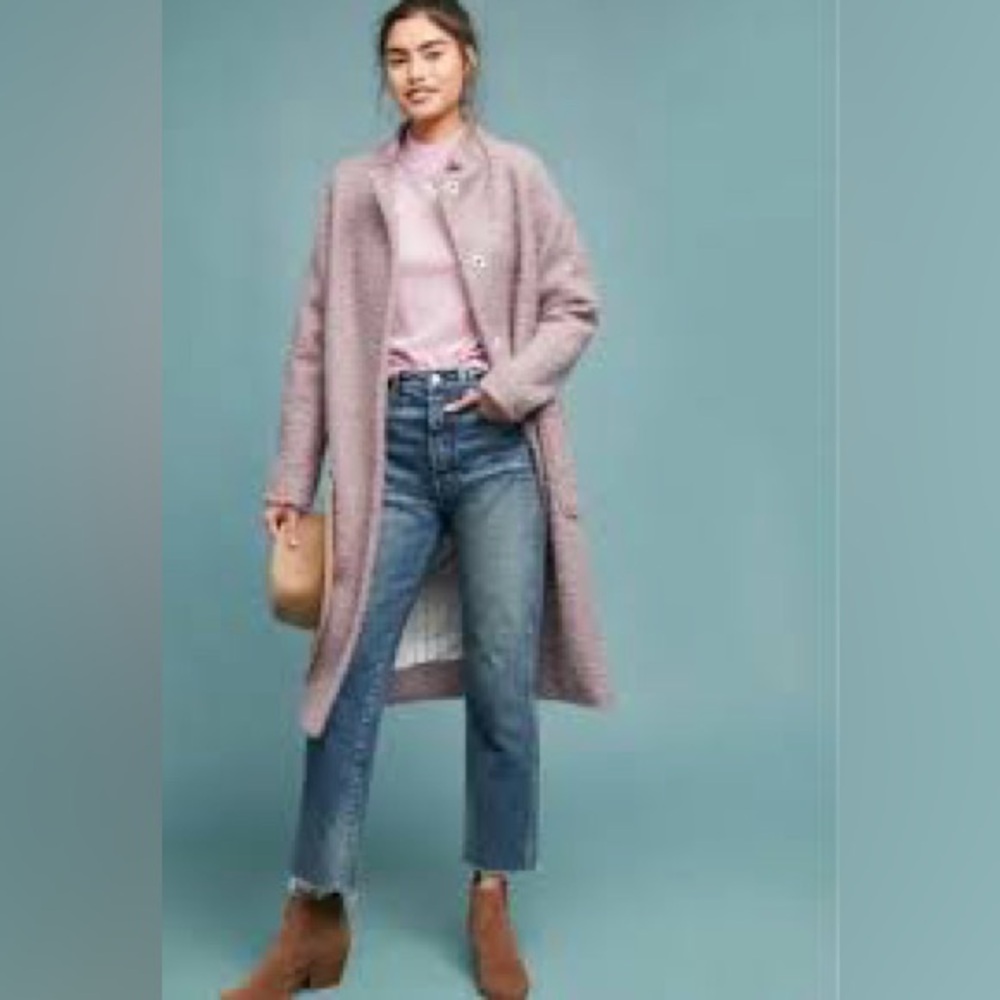Anthropologie Greylin Windermere Boucle Cocoon Coat // S